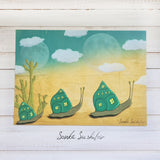 Snails with Houses poster