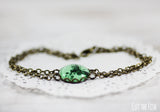 green butterfly bracelet