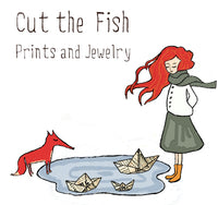 Cut the Fish Art Jewelry