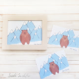 Bear greeting card