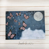 Butterflies in the Night Sky print
