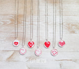 red heart necklace