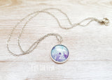 purple blue necklace