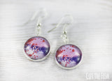 lilac pink earrings