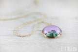 purple green jewelry
