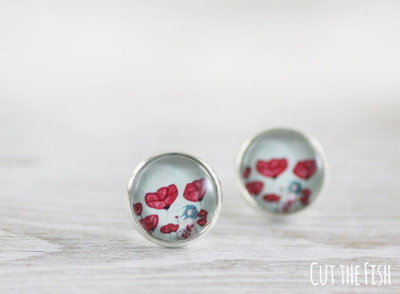 poppy earrings